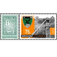 A képen a Bányásznap bélyeg látható.