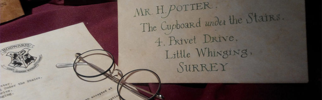 A képen egy Harry Potter levél van