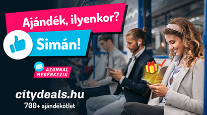 Ajándék, ilyenkor? Simán! Azonnal megérkezik, citydeals.hu 700+ ajándékötlet