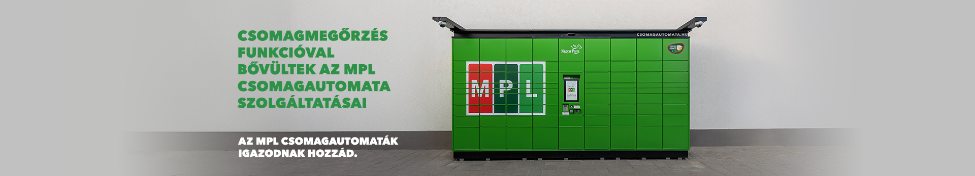 Csomagmegőrzés funkcióval bővültek az MPL csomagautomata szolgáltatásai. Az MPL csomagautomaták igazodnak hozzád.